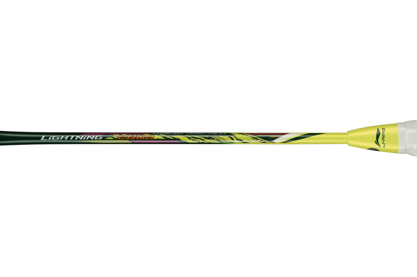 Badmintonschläger Lightning 2000 bespannt Gelb-Grün - AYPR014-3
