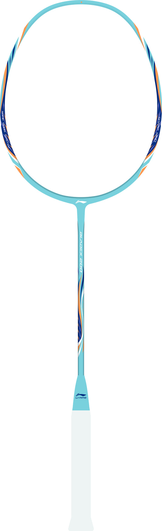 Badmintonschläger BladeX 100 (5U) schwarz/blau bespannt - AYPV041-50