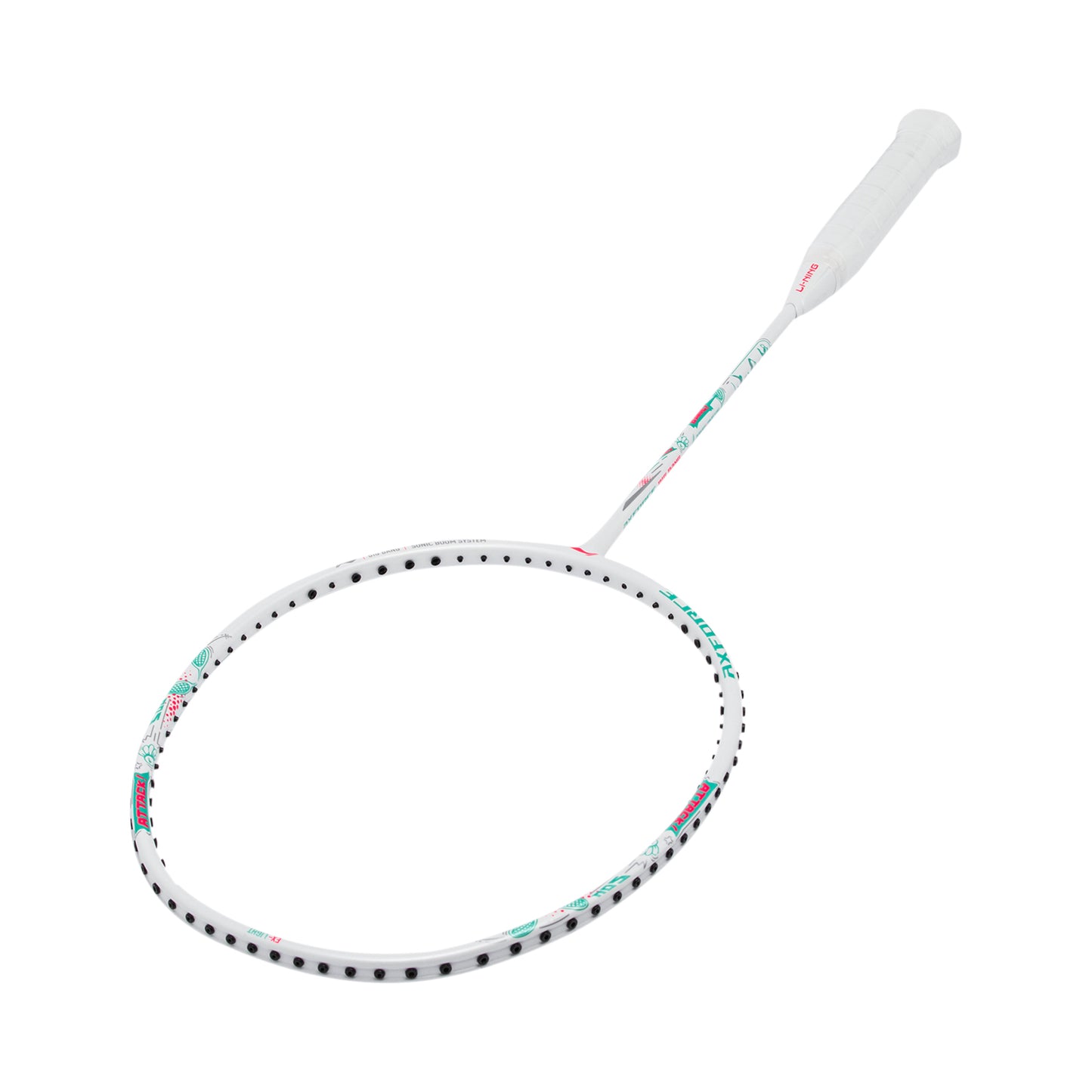 Badmintonracket AXFORCE BIGBANG (7U) white - unstrung - AYPS275-1
