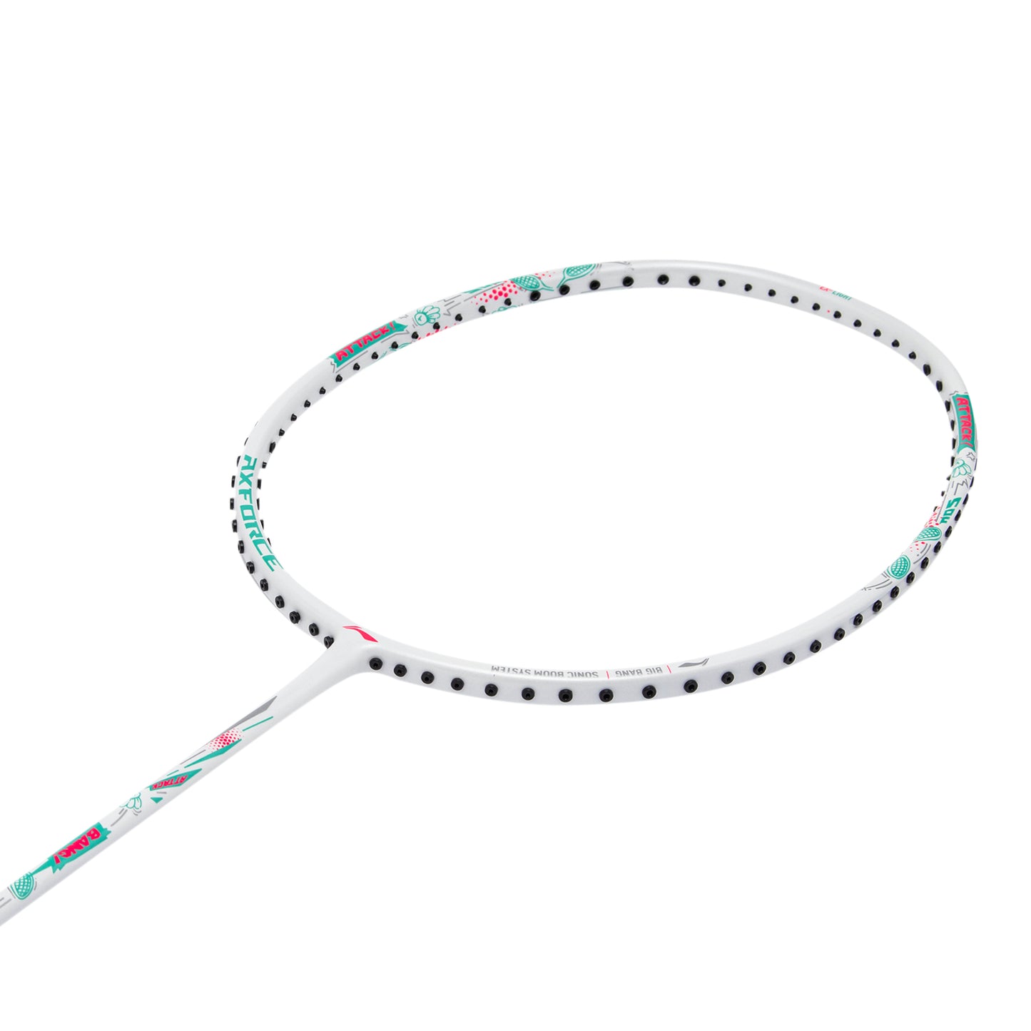 Badmintonracket AXFORCE BIGBANG (7U) white - unstrung - AYPS275-1