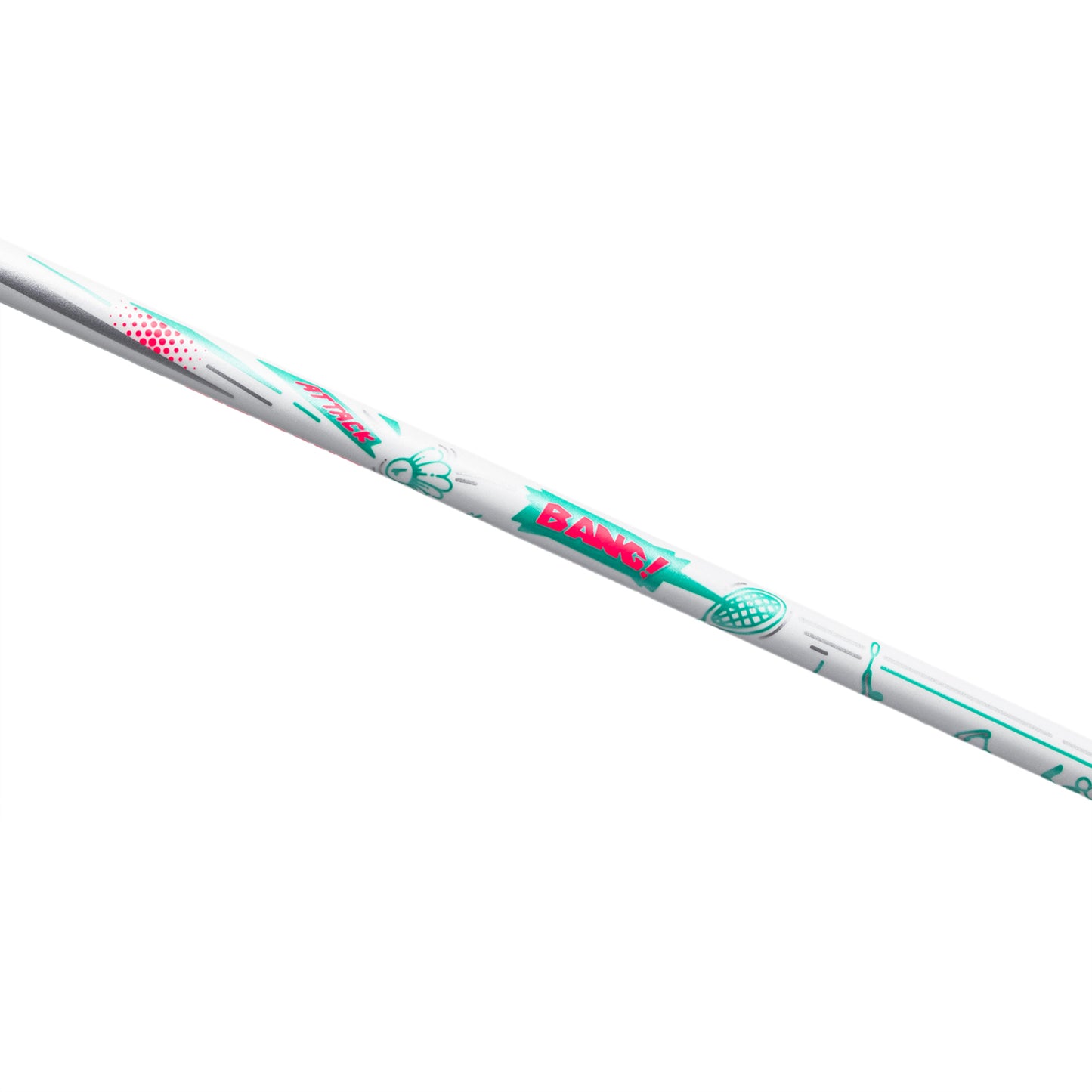 Badmintonracket AXFORCE BIGBANG (7U) white - unstrung - AYPS275-1