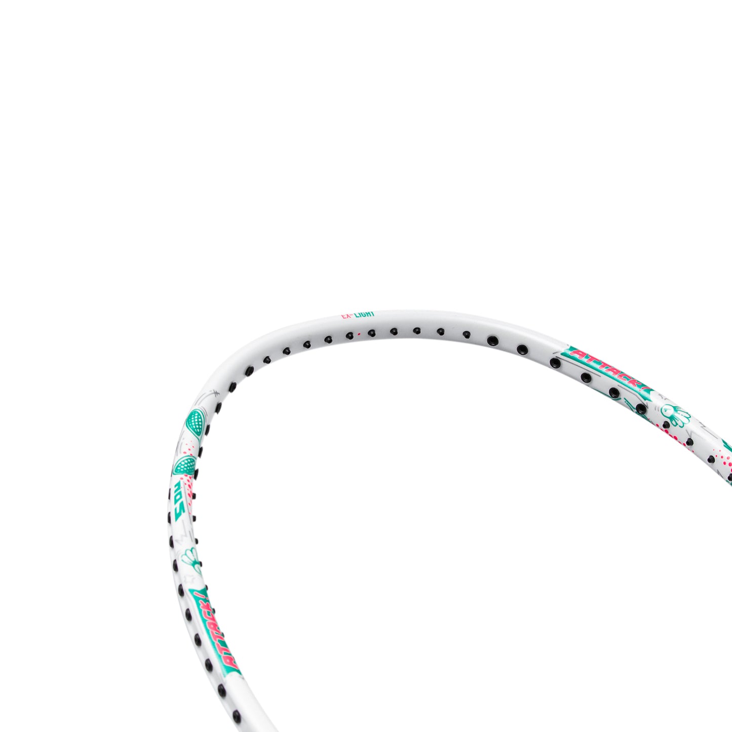 Badmintonracket AXFORCE BIGBANG (7U) white - unstrung - AYPS275-1