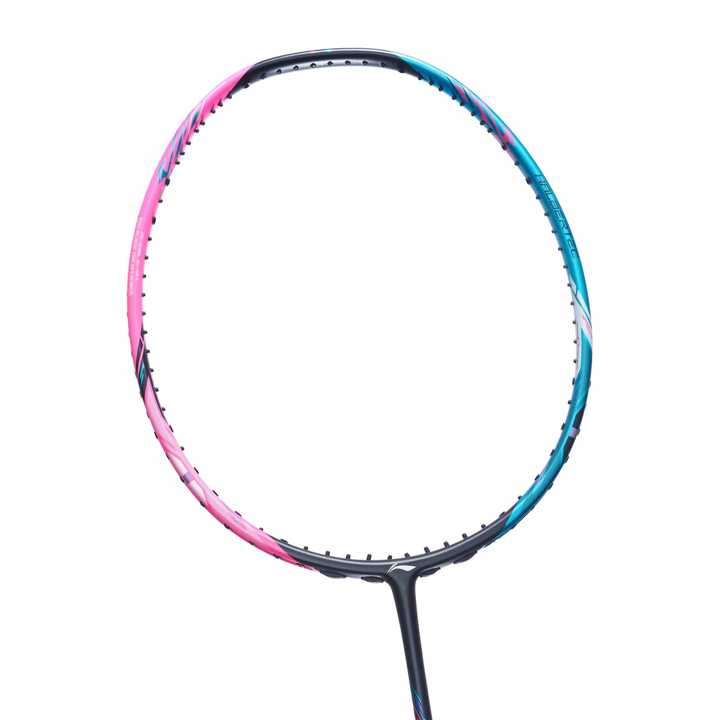 Li-Ning Badmintonracket HalberTec 8000 (4U) Green/Pink - unstrung  - AYPT369-46