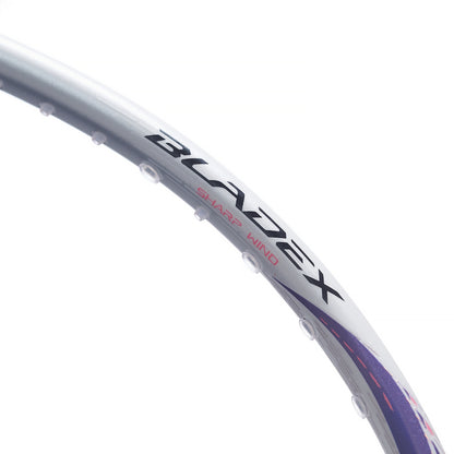 Badmintonschläger BladeX 600 (4U) White - Lilac - unbespannt  - AYPV015-4