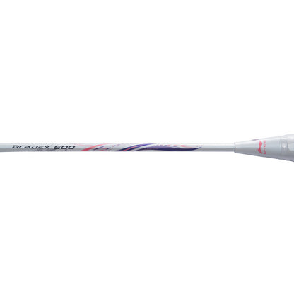 Badmintonschläger BladeX 600 (4U) White - Lilac - unbespannt  - AYPV015-4