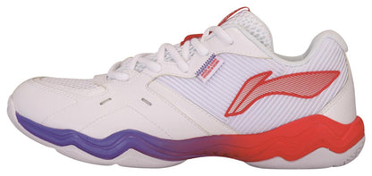 Unisex Badmintonschuh Schallwelle II weiß/rot - AYTS016-3