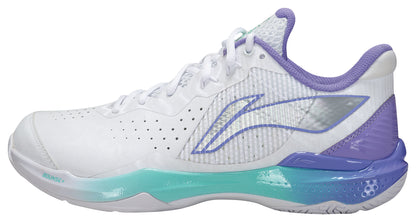 Unisex Badmintonschuh Donner 2 - weiß/lila - AYZU015-1