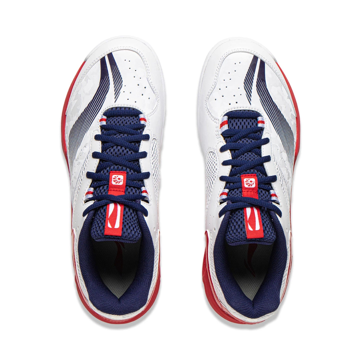 Unisex Badmintonschuh Soundwave - weiß/rot - AYTV015-3