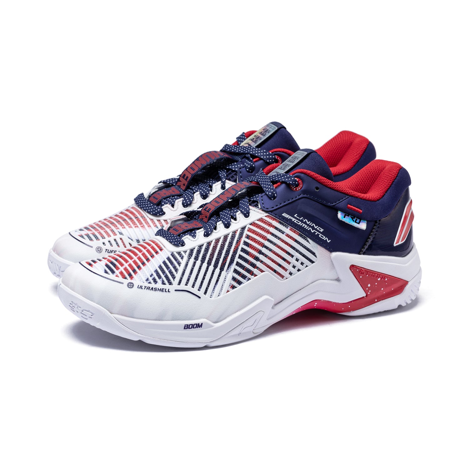 Unisex Badmintonschuh Donner Pro weiß/blau - AYAT009-3