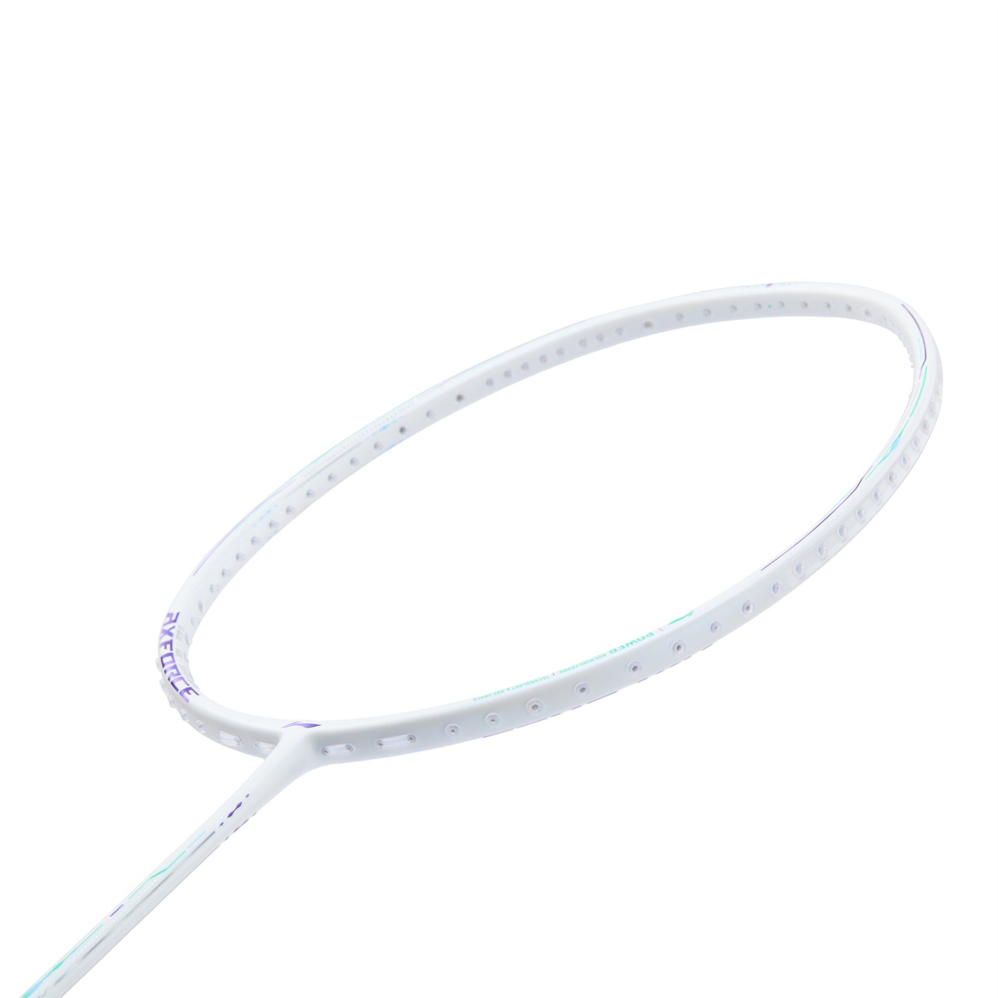 Badmintonracket AXFORCE 80 (5U) white unstrung - AYPV035-5