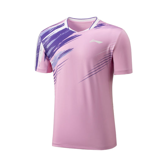 Men's competition shirt "National Teams" Lines - light purple - AAYV025-4