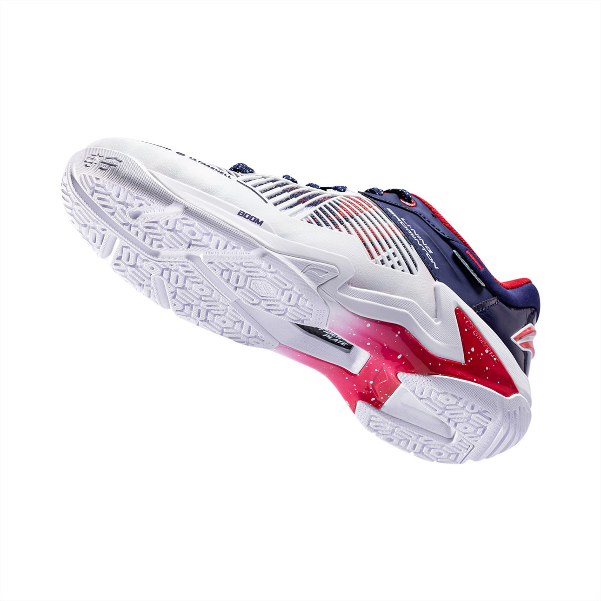 Unisex Badmintonschuh Donner Pro weiß/blau - AYAT009-3
