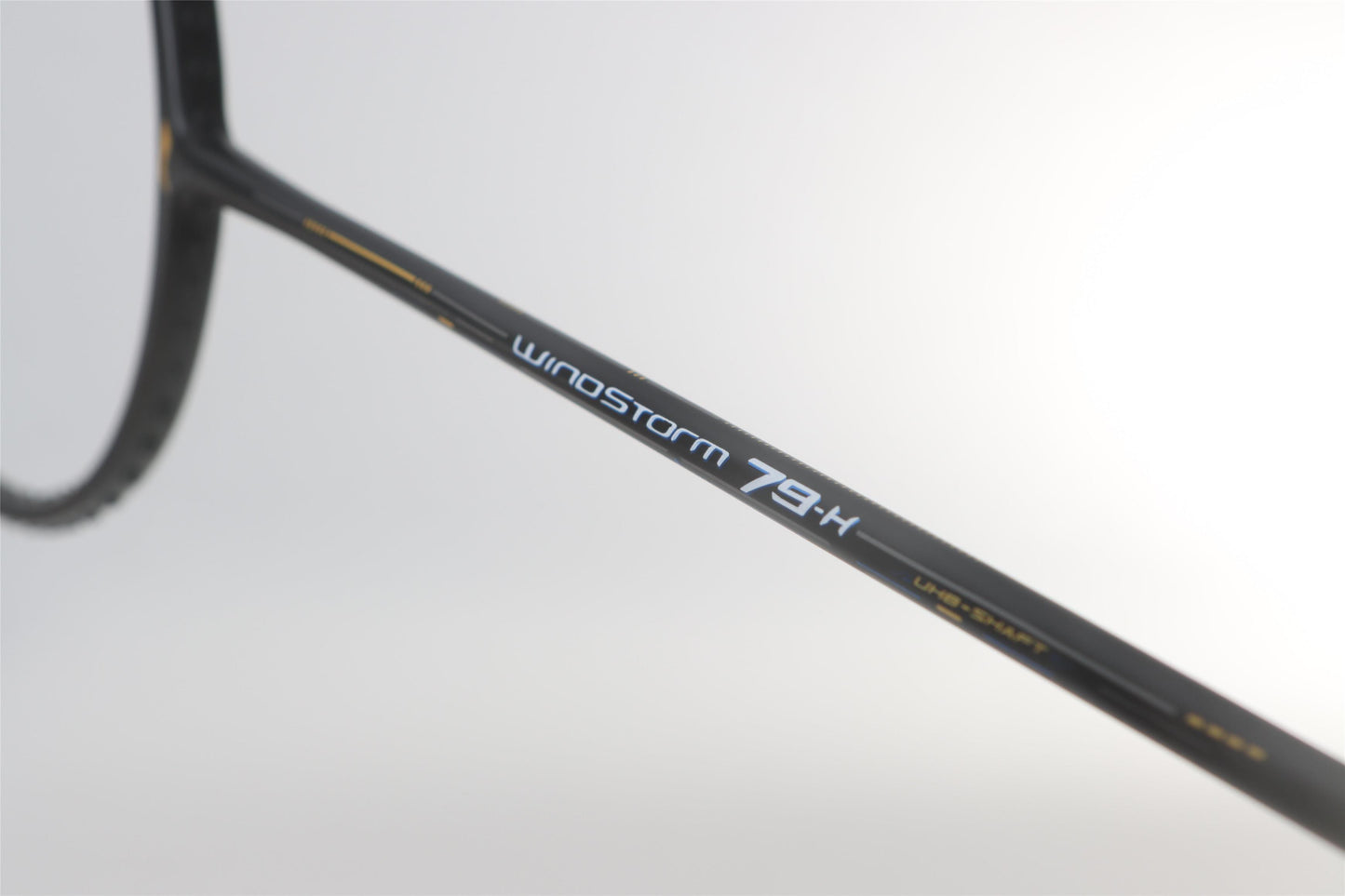 Badmintonschläger WindStorm 79 H unbespannt Schwarz - AYPT449-5