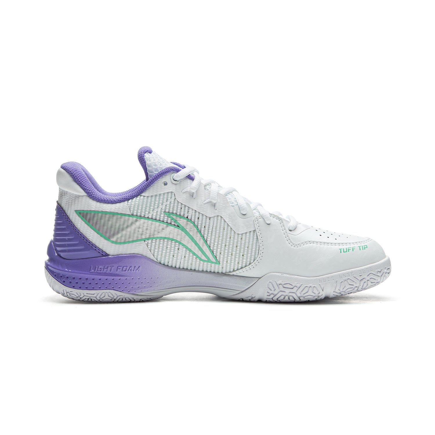 Unisex Badmintonschuh Donner 2 - weiß/lila - AYZU015-1