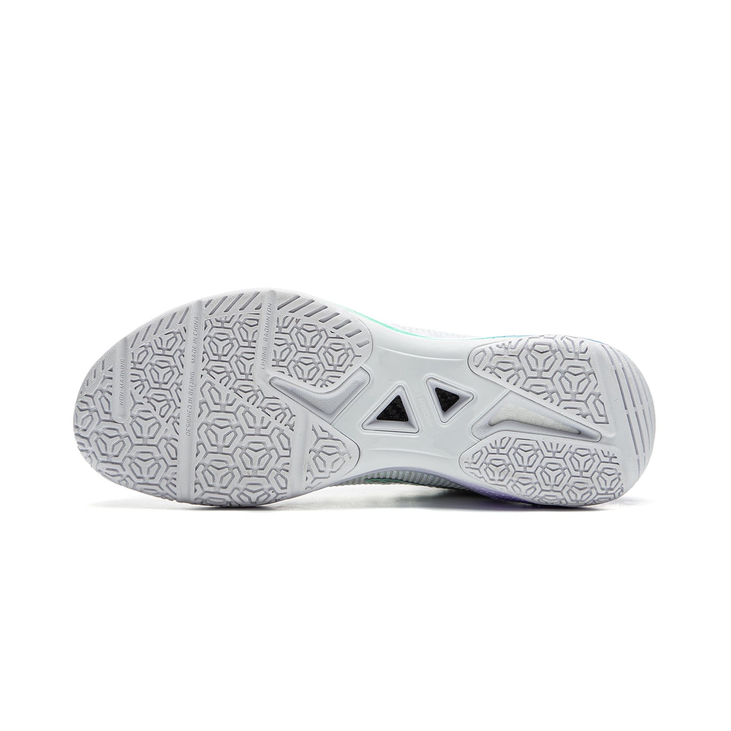 Unisex Badmintonschuh Donner 2 - weiß/lila - AYZU015-1