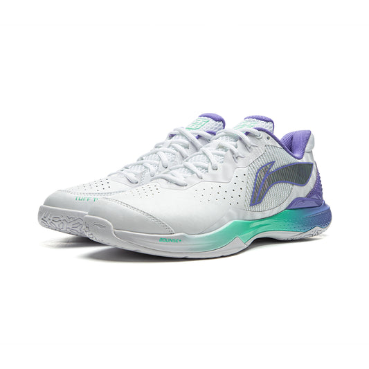 Unisex badminton shoe Donner 2 - white/purple - AYZU015-1