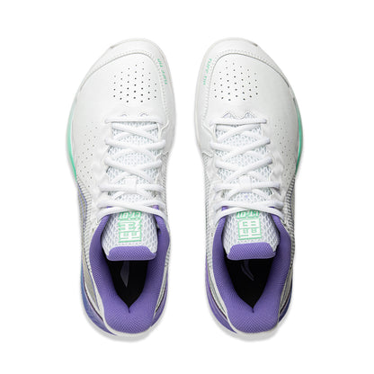 Unisex Badmintonschuh Donner 2 - weiß/lila - AYZU015-1