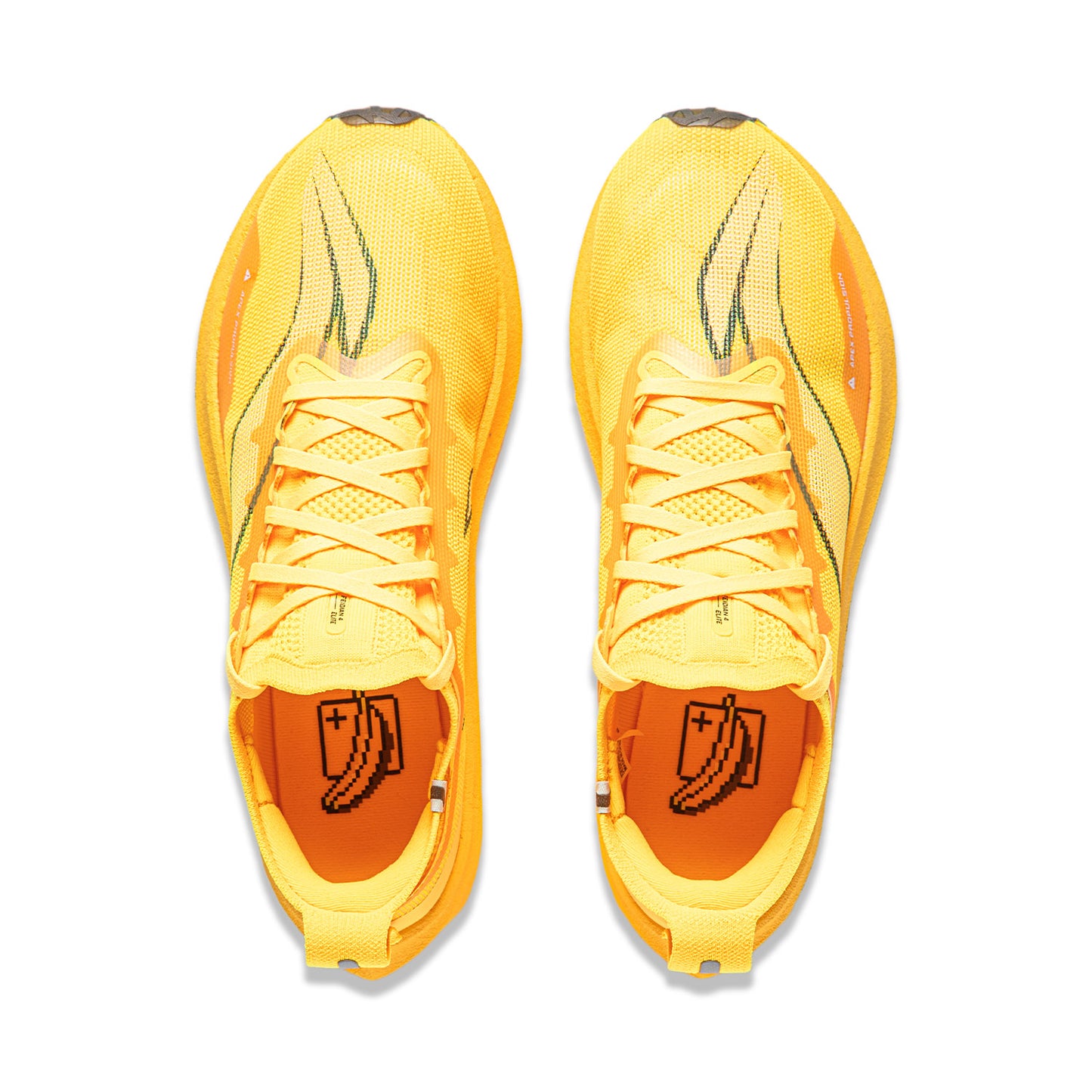 Unisex competition running shoe Feidian 4 Elite - neon yellow - ARMU007-20