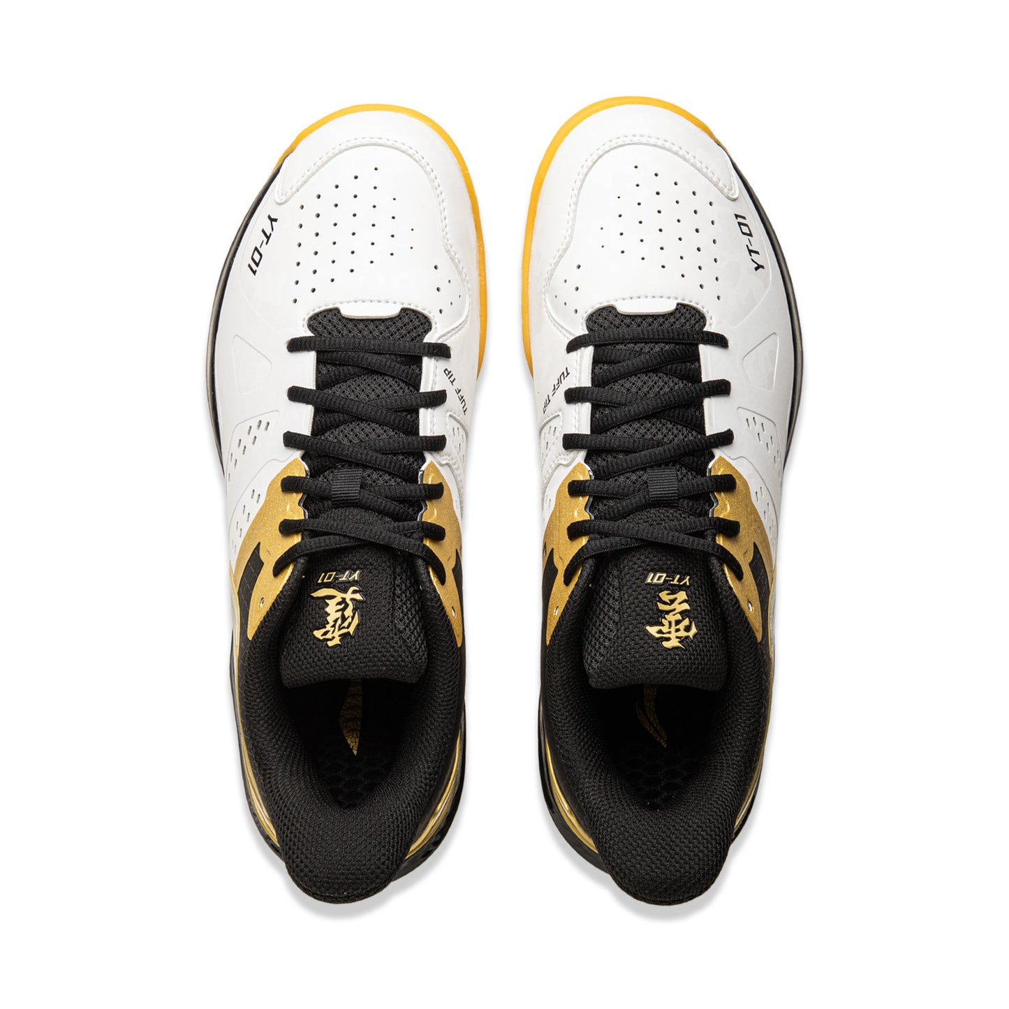 Unisex Badmintonschuh Wolke 2 - schwarz/weiß - AYZU017-4